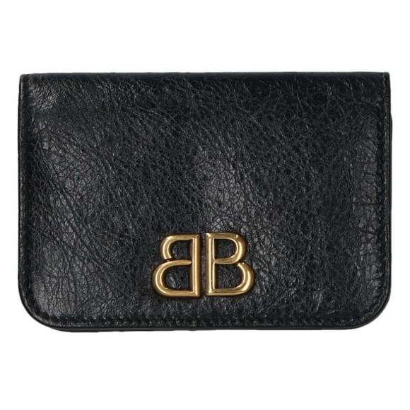 Balenciaga Black BB Wallet MONAKO Leather - Picture 1 of 3